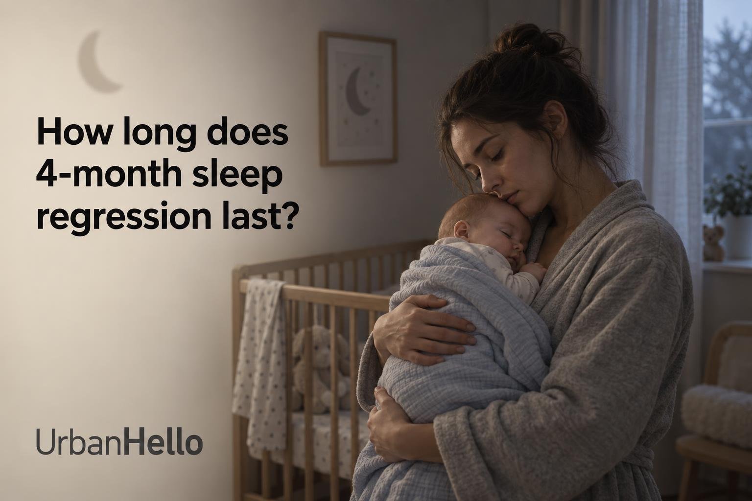 How long does 4-month sleep regression last?